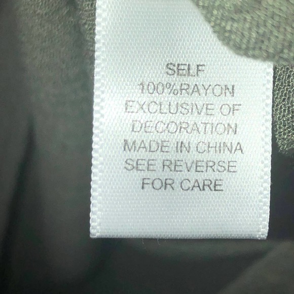 Socialite Green Bell Sleeve Boho Top, XS - Picture 7 of 8